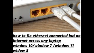 how to fix ethernet connected but no internet access [upl. by Asiulairam907]