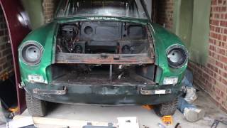 MGB GT Restoration Pt 1 Strip down [upl. by Aivitnahs]