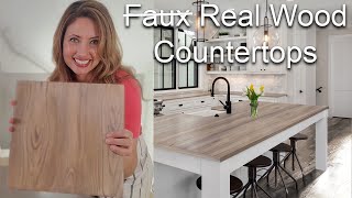 How To Turn Formica Countertops into a French Oak Wood Finish with Retique Its New Countertop Kit [upl. by Henning]