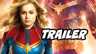 Captain Marvel Official Trailer  Avengers 4 Easter Eggs [upl. by Oneill377]