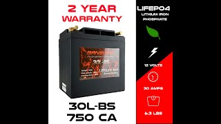 YTX30LBS Lithium Battery By Banshee [upl. by Dorinda]