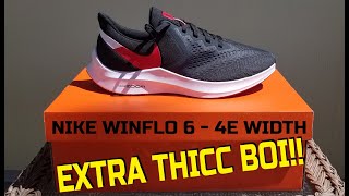 Nike Winflo 6  4E Review  EXTRA WIDE Watch this before you order [upl. by Bealle]