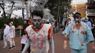 Zombie Walk y Ataque de Monstruos  Festival del Terror 2018  Six Flags México [upl. by Amorita426]