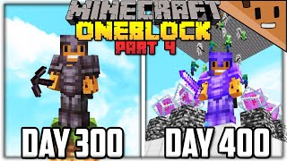 I Spent 400 Days in ONE BLOCK Minecraft Heres What Happened [upl. by Leirbag88]