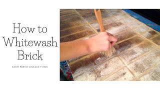 How to Whitewash Brick with Chalk Paint [upl. by Thrift861]