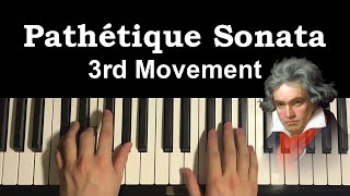 How To Play  Beethoven – Pathetique Sonata 3rd Movement Piano Tutorial Lesson [upl. by Coleman583]