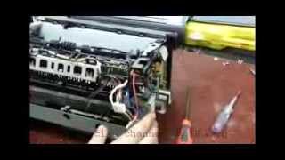 Disassemble Printer Canon LPB2900 and fuser repairiing in new technical method [upl. by Yrem]