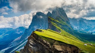 ALPS amp DOLOMITES Drone  Timelapse Heavenly Nature Relaxation™ 5 Minute Short Film in 4K UHD [upl. by Annaiviv]