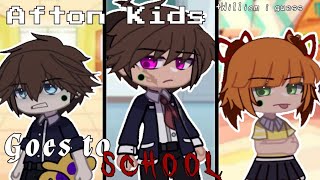 FNAF  The AFTON Kids Goes to SCHOOL  Fnaf Skit  Gacha Club [upl. by Darton499]