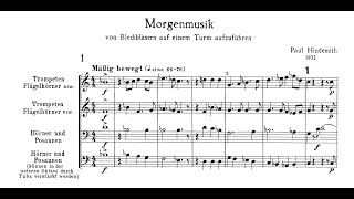 Hindemith  Plöner Musiktag Morgenmusik score [upl. by Ailecnarf]