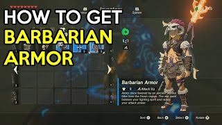 How to get the Barbarian Armor Set  Legend Of Zelda Breath Of The Wild [upl. by Ttcos]