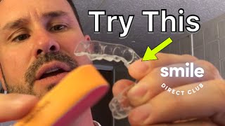 SmileDirectClub unboxing  What to expect  Filing sharp edges on aligners coupon code [upl. by Martelli]