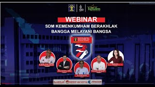 WEBINAR SDM KEMENKUMHAM BERAKHLAK [upl. by Aritak]