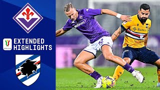 Fiorentina vs Sampdoria Extended Highlights  Coppa Italia  CBS Sports Goalzo [upl. by Nimzzaj]