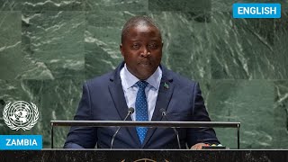 🇿🇲 Zambia  Minister for Foreign Affairs Addresses United Nations General Debate 78th Session [upl. by Salakcin]