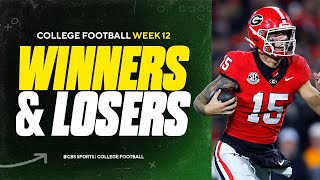 College Football Week 12 WINNERS amp LOSERS Georgia WINS elimination game LSU out of contention [upl. by Aldo]