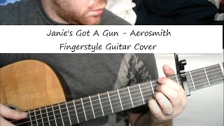 Janies Got A Gun  Aerosmith Fingerstyle Guitar Cover [upl. by Serilda192]