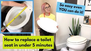 How to replace your toilet seat in under 5 minutes 2020 DIY stepbystep Tutorial [upl. by Salvucci]