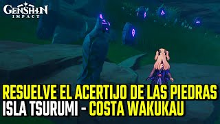 Resuelve el acertijo de las piedras ｜ Octava del maushiro ｜ Inazuma ｜ Genshin Impact [upl. by Edijabab]