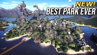 The new BEST Theme Park of ALL TIME Floating Islands Mega Park [upl. by Sinnal]