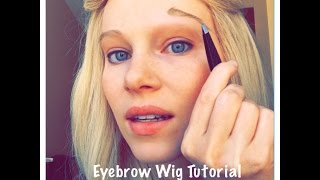 Eyebrow Wig Tutorial [upl. by Lynnworth]