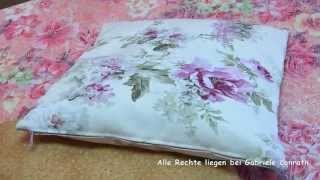 40  Kissenbezug mit Reißverschluss in 2 Versionen nähen DIY pillow case with zipper sewing [upl. by Otanod]