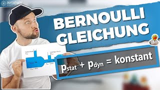 BernoulliGleichung  Physik für Mediziner  Physik Grundlagen [upl. by Nerradal]