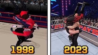 The Evolution of Tombstone Piledriver in WWE Games  WWE 2K23 [upl. by Itak360]