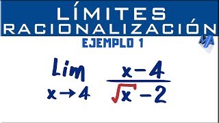 Solución de límites por racionalización  Ejemplo 1 [upl. by Agon211]