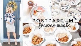 Healthy Postpartum Freezer Meals amp Snacks [upl. by Rebekkah]