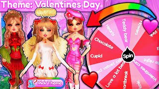 Letting A WHEEL Pick My VALENTINES DAY Custom THEMES In DRESS TO IMPRESS  ROBLOX [upl. by Dymphia]