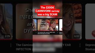 The 200K CARNIVORE survey was a big SCAM carnivore carnivorediet [upl. by Cristobal]