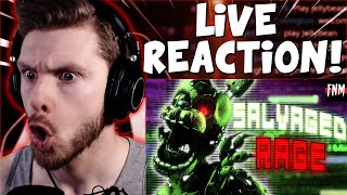 Vapor Reacts  FNAF SFM FNAF SONG ANIMATION quotSalvaged Ragequot by TryHardNinja REACTION [upl. by Lledrev845]