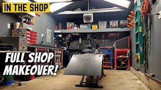 Motorcycle Shop Makeover Fresh Paint And More Organization [upl. by Anizor]