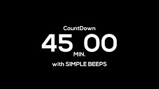 45 Minute Countdown Timer Challenge  Can You Beat The Clock [upl. by Breanne884]