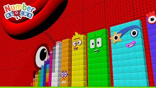 Numberblocks Full Episodes Standing Tall 1 MILLION vs 100 MILLION  Learn to Count Big Numbers [upl. by Ciapas]