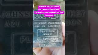 JHONSON MATTHEY 9999 PLATINUM [upl. by Aprile]