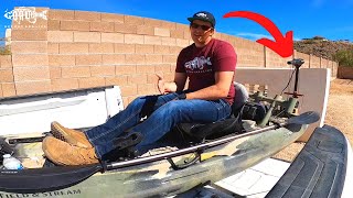 DIY Rear Mounted Kayak Trolling Motor [upl. by Arlan]