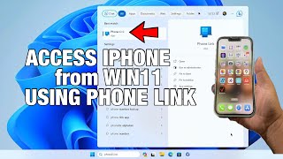 Use Windows 11 Phone Link App to Access iPhone from Your Desktop [upl. by Frasquito]