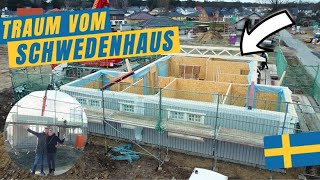 ➤ EIN SCHWEDENHAUS ENTSTEHT Unser Traum vom Schwedenhaus wird wahr I Es geht los 🇸🇪 Eksjöhus [upl. by Parker]