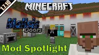 Malisis Doors Mod Spotlight Minecraft 1710 Vanishing blocks Fully customizable doors amp more [upl. by Aimahs46]