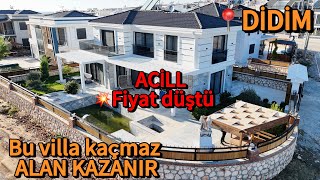 🔵ACİLL FİYAT DÜŞTÜDİDİMDE SATILIK TAM MÜSTAKİL 41 LÜKS VİLLA didim satılıkvilla luxury vlog [upl. by Tikna]