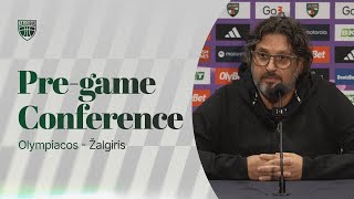 Andrea Trinchieri “Olympiacos has the toughest defense in Europe” [upl. by Annoyek956]