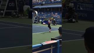 Denis Kudla Slow Motion Serve Citi Open [upl. by Kelcy44]