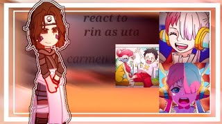 team minato react to rin as uta ♡part1 [upl. by Rydder948]