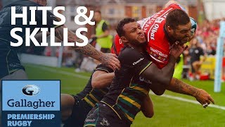 Hits amp Skills  Round 1  Gallagher Premiership 201819 [upl. by Akeihsat]