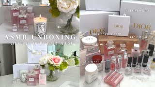 ASMR Unboxing  HUGE 600 Dior Beauty Haul  SO MANY GIFTS amp SAMPLES [upl. by Chavaree]