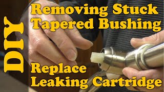 Removing Stuck Tapered Bushing from Riobel faucet [upl. by Baptlsta]