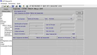 03  DCTF NA PRÁTICA  Preenchimento da Suspensão [upl. by Kcirrag]