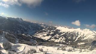 Gastein Skigebiet Dorfgastein aus der Luft Ski Amadé  Österreich [upl. by Nylhtac]